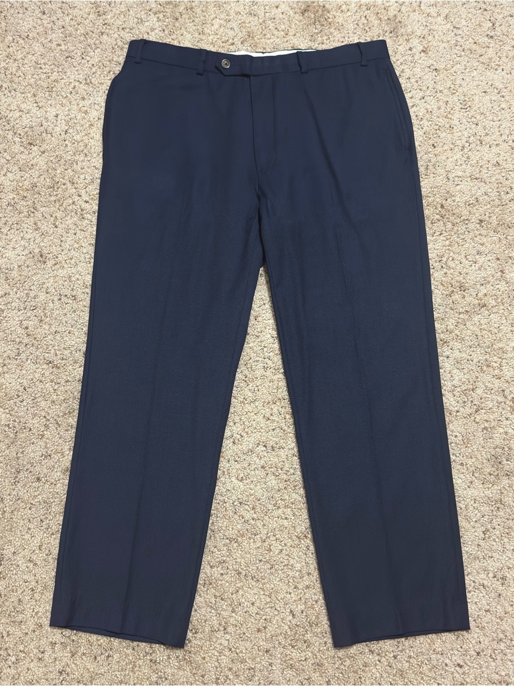 Brooks Brothers Wool Dress Pants Slacks Navy Blue Mens 38x28